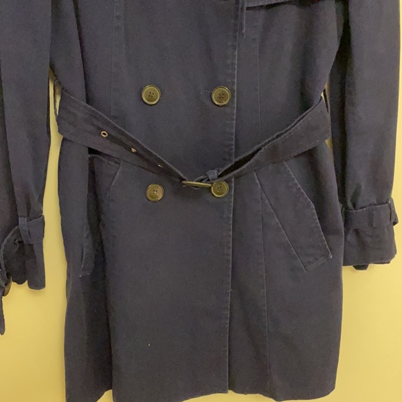 Zara Jackets & Coats Zara Basic Navy Blue Trench Coat Poshmark